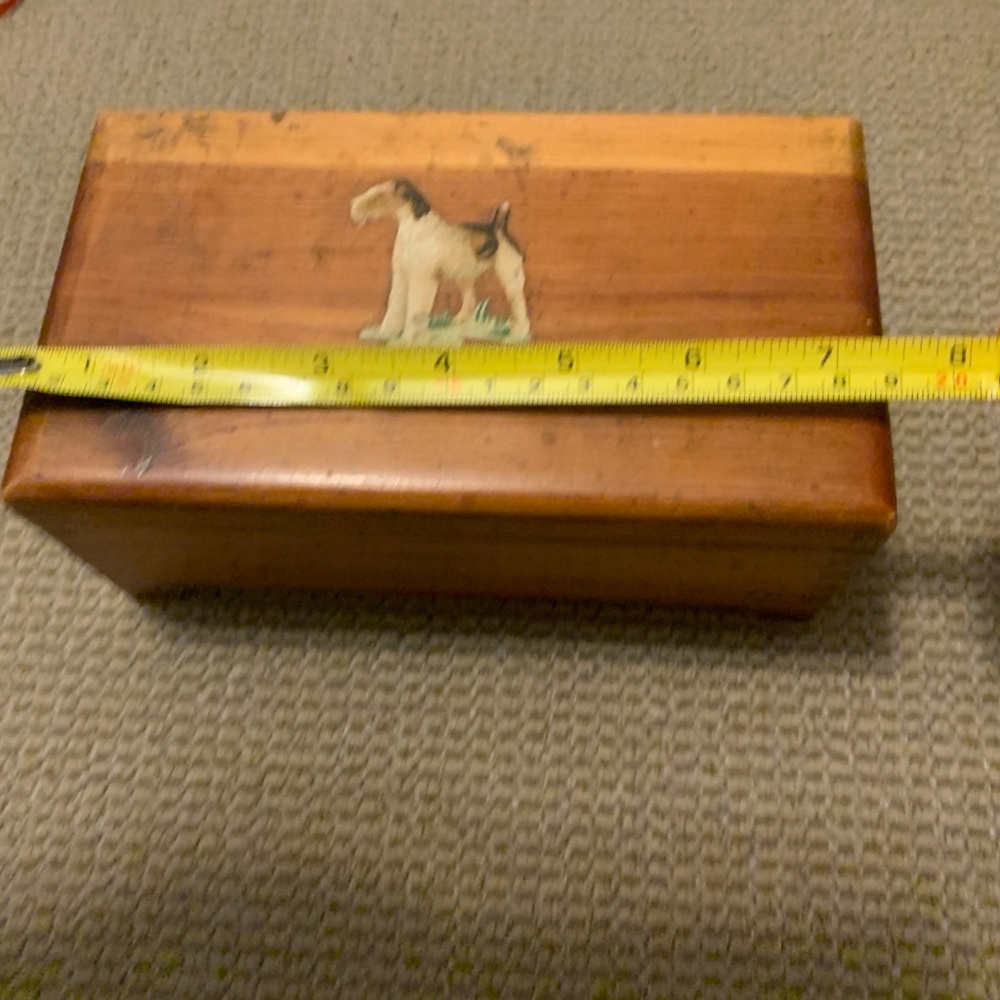 Vintage wooden trinket box - Picture 7 of 9